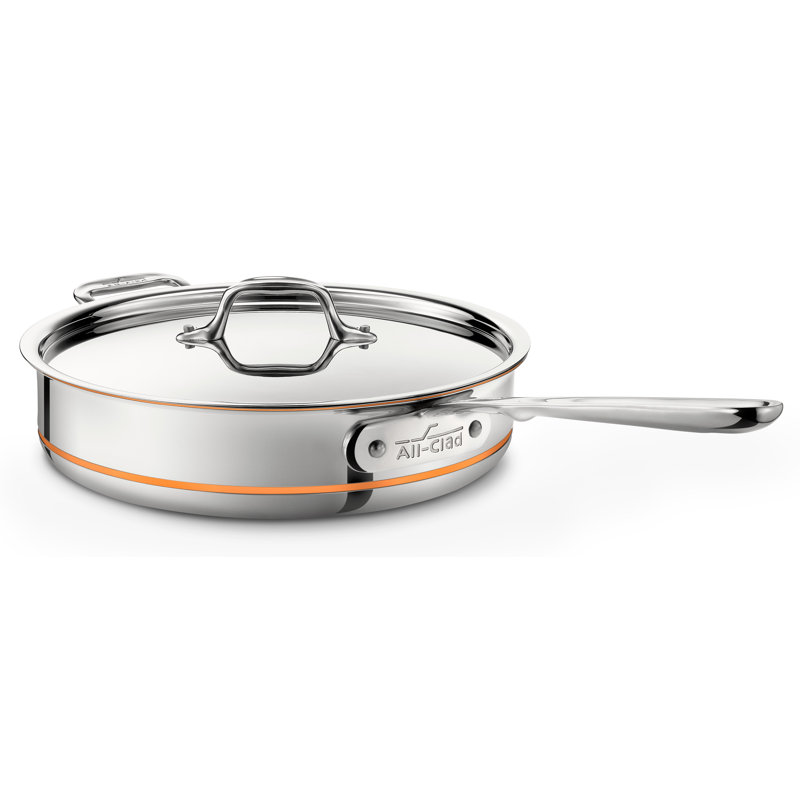 AllClad Copper Core® NonStick Saute Pan with Lid & Reviews Perigold